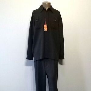 Vintage 88 Special 2pc Black Shirt and Pants Ensemble by Michael Irvin
